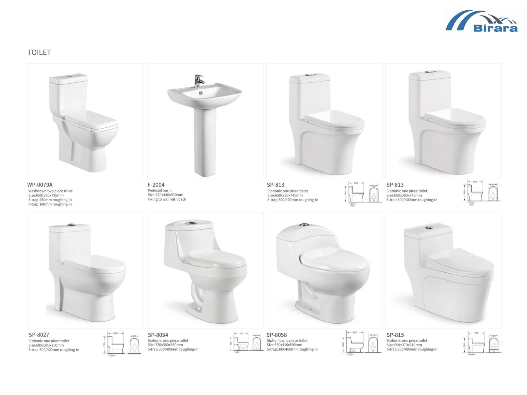 Coordinated ceramic suites