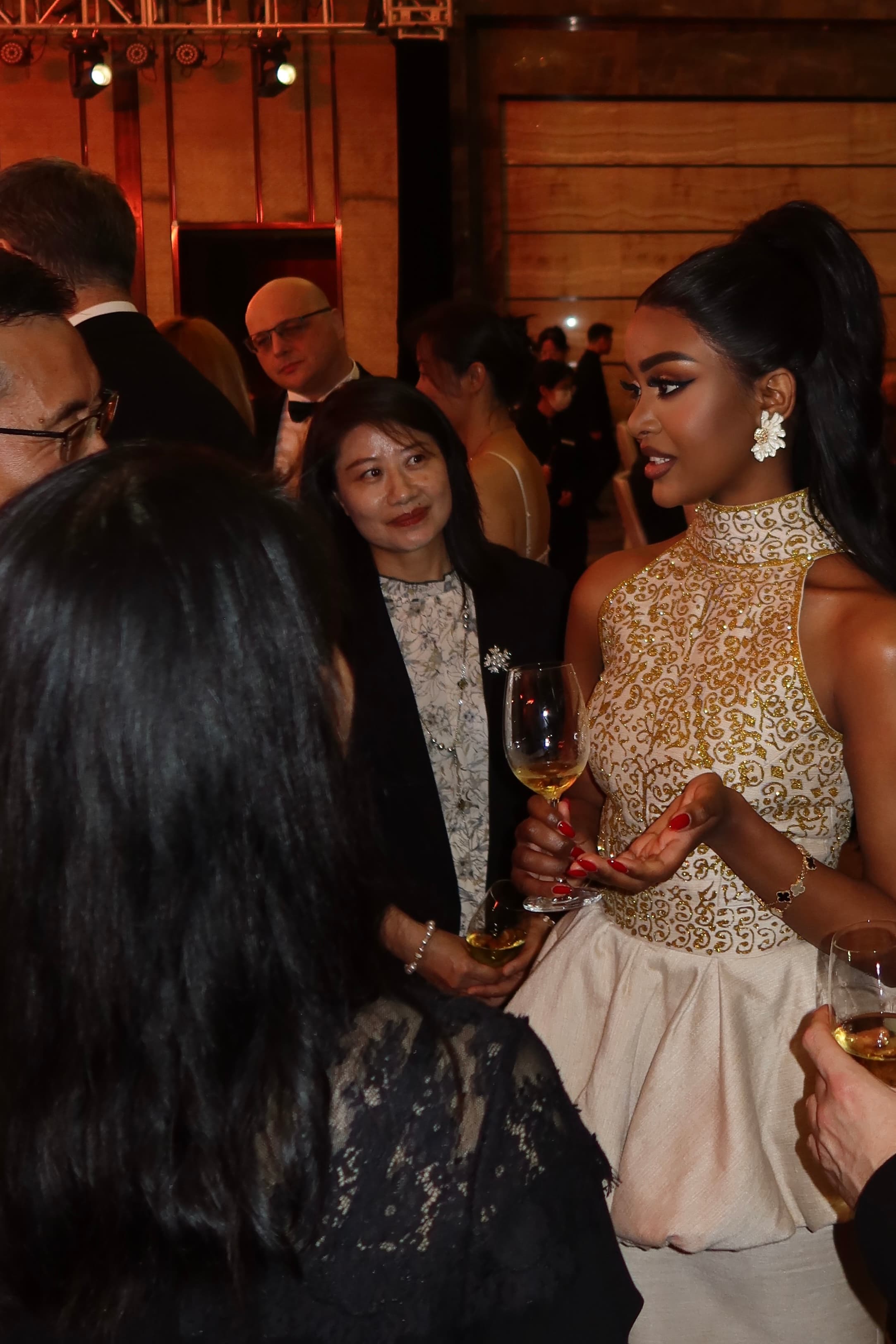 Dr Feven Birara in conversation at an international business event