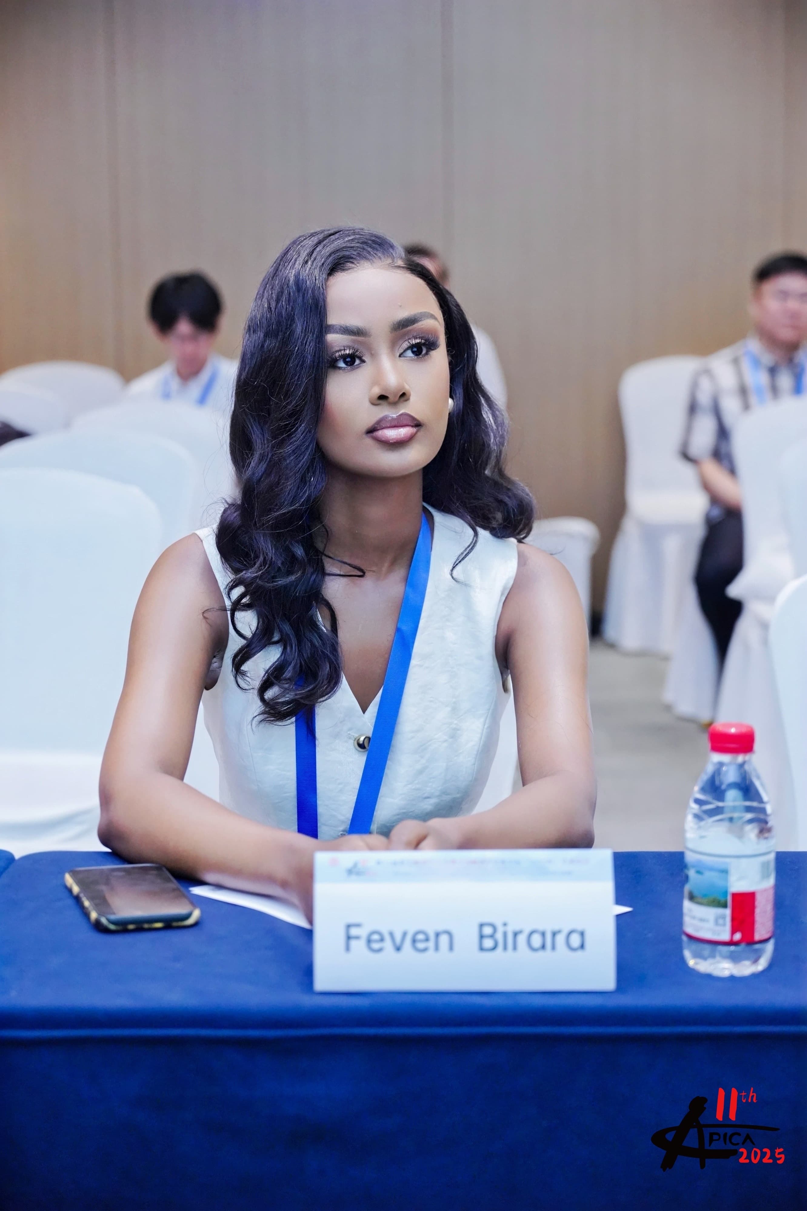 Dr Feven Birara participating in an international professional conference