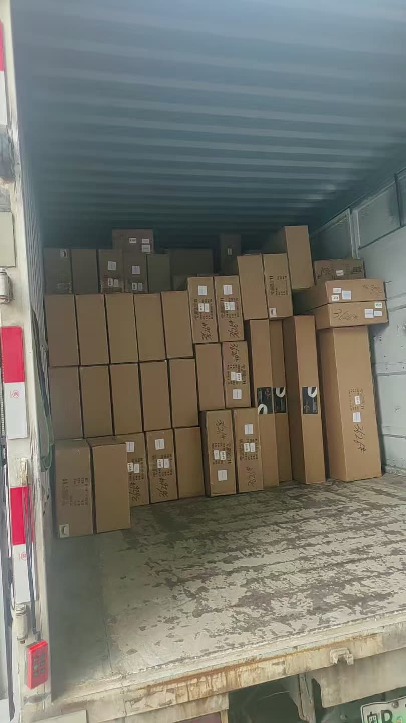 Furniture cartons consolidated for transport