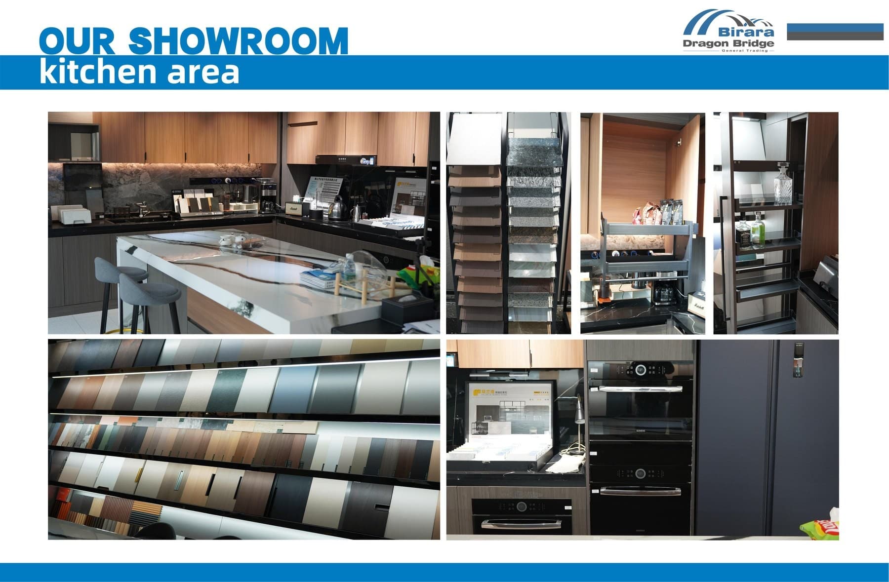 Birara kitchen showroom photographs from the 2026 company profile