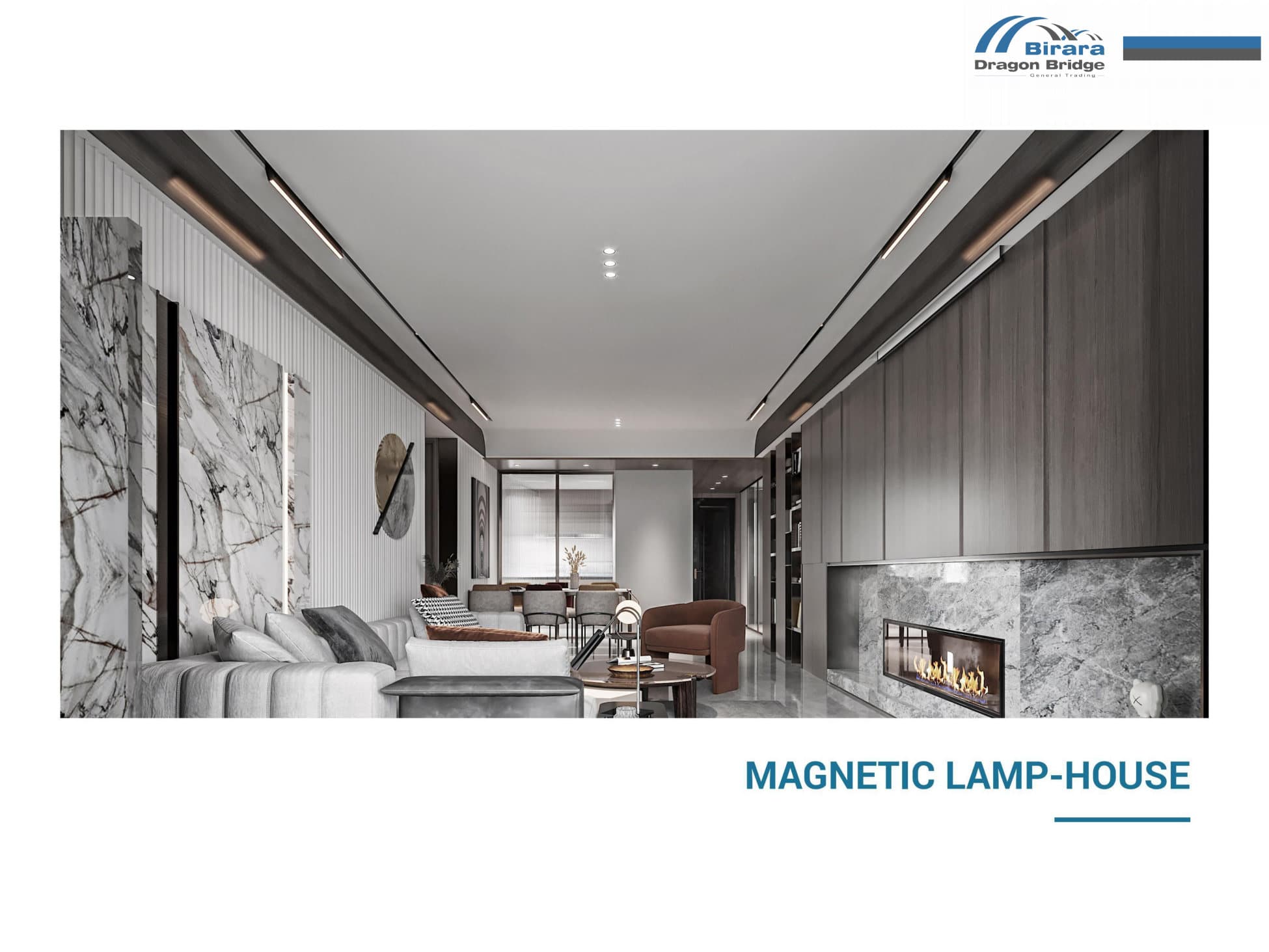 Commercial magnetic track lighting