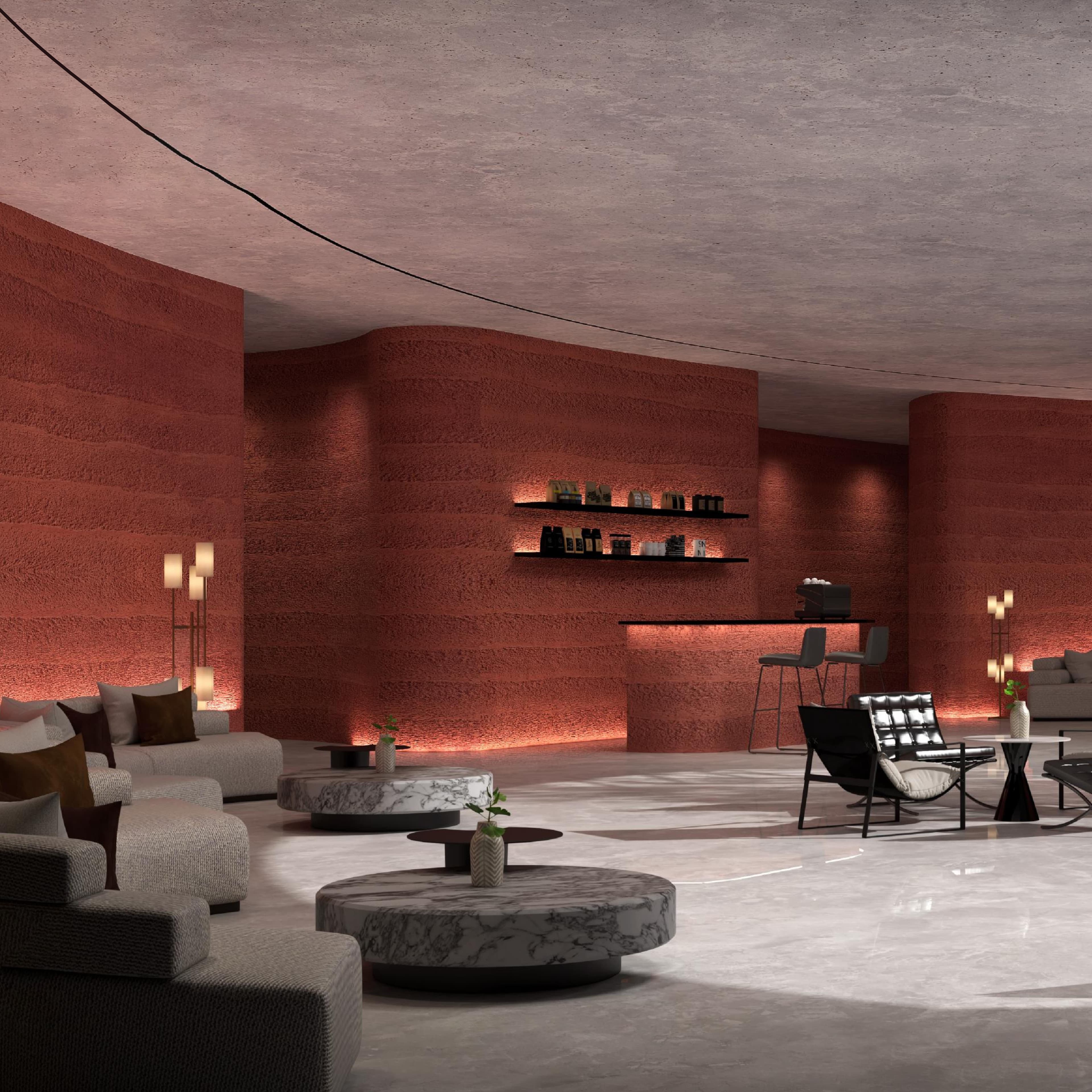 Soft porcelain flexible tiles